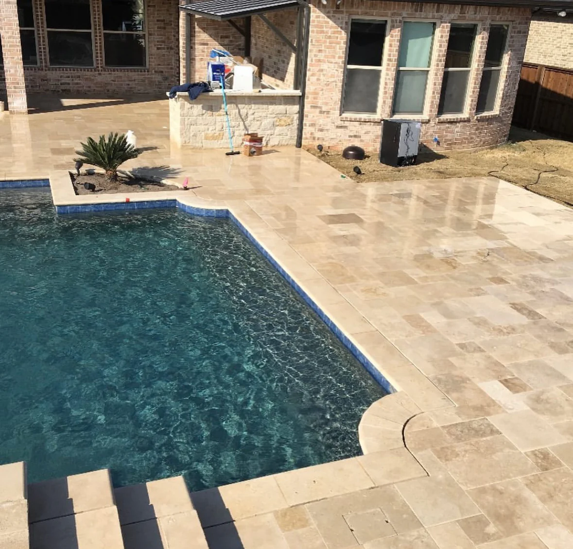 Travertine Pool Coping