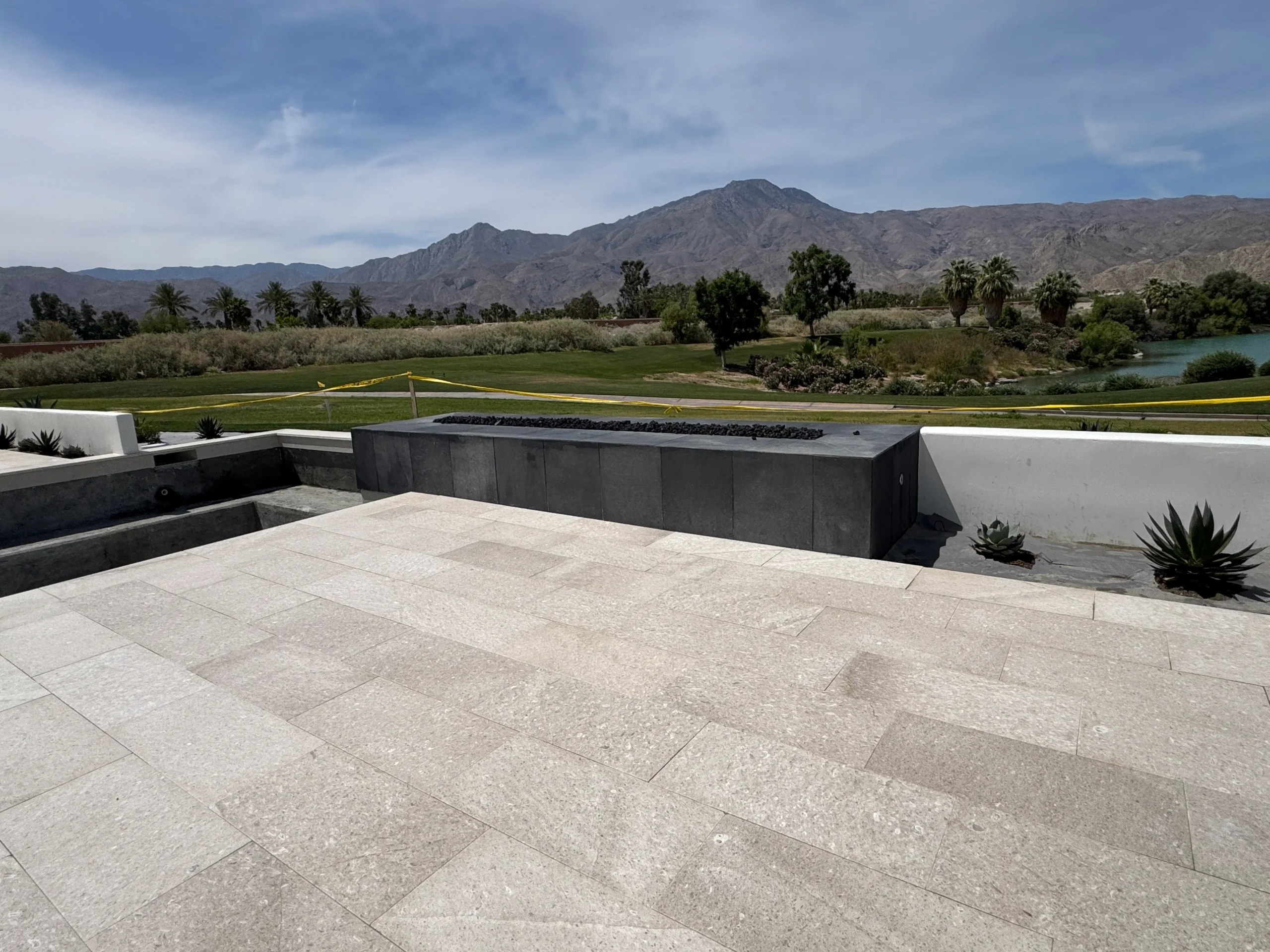 Premium natural stone slab and outdoor living material