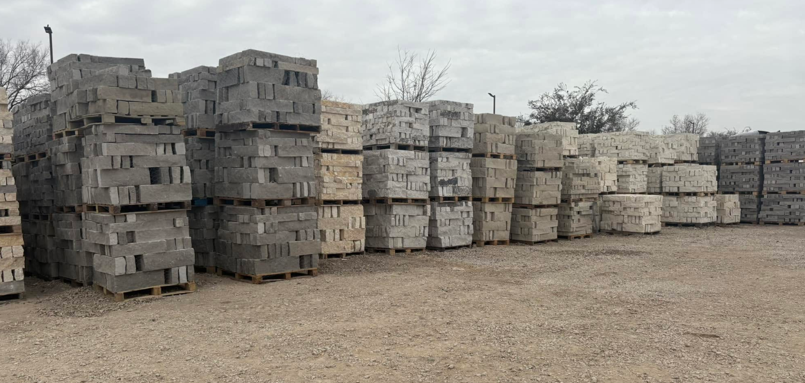 Concrete pavers at Tejano Masonry and Stone Supply