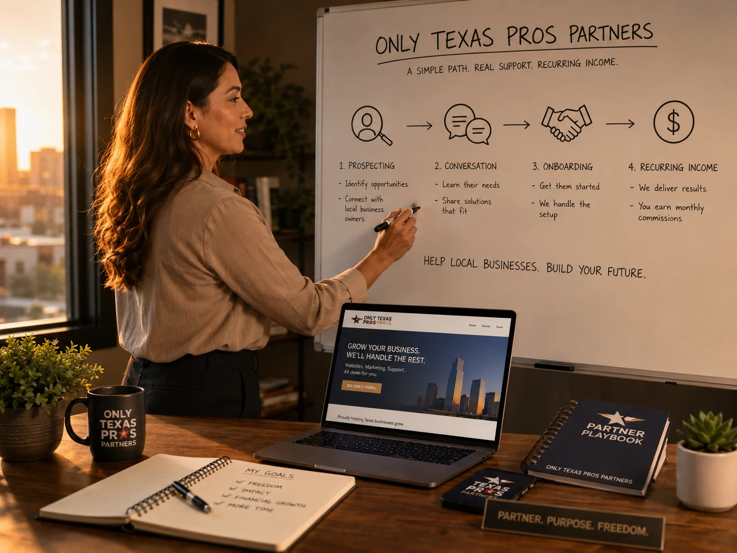 Only Texas Pros Partners training and opportunity process